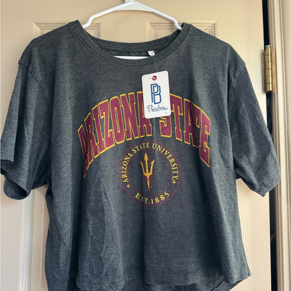 Arizona State Pressbox Charcoal Graphic Tee